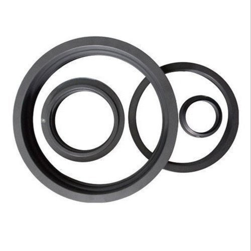 Grey Graphite Ring With Steel Cap