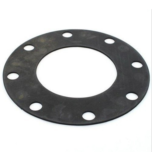 10 Mm Flexible Graphite Gasket - Flexible Graphite Material, 10 Millimeter Thickness, Black Color | High Pressure And Temperature Resistance, Soft Adaptable Surface