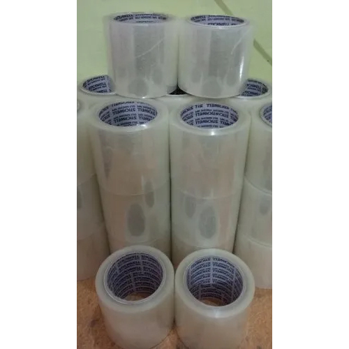 3 Inch Bopp Transparent Tape - Single Side Hot Melt Adhesive, Lengths 65/45/50/65/90/100/120/150 Mtr | 48 Pieces Box, Durable Bopp Material