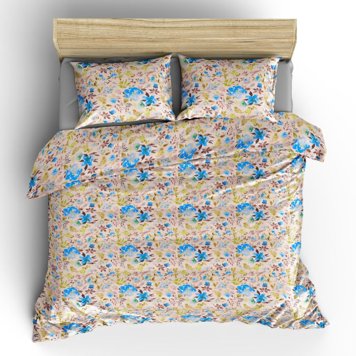 PRINTED DOUBLE BEDSHEET WITH PILLOW COVER