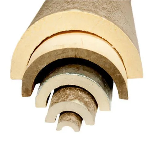 Puf Pipe Sections - Polyurethane, 0.5 X 1 M, Yellow, Thickness 25-75 Mm | Colorful, Tear-resistant, Lightweight, Max Withstanding Temp -200 To +150 Degrees