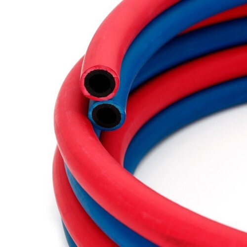 Rubber Welding Hose - Color: Red / Blue