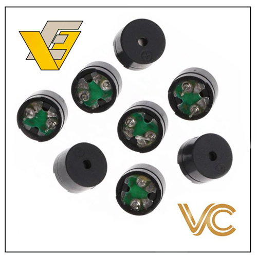 12v Active Buzzer Without Oscillator - Gray, Industrial Application For Reliable Sound Alert In Various Industrial Environments