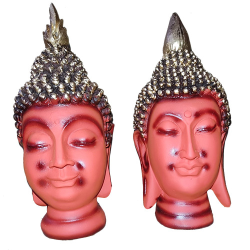 7 इंच बुद्ध सिर की मूर्ति