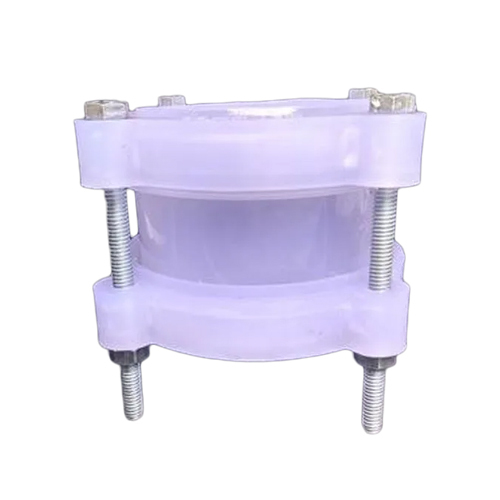 Pp White D Joint - Plastic Coupling, 4x4x4 Inches | Water Pipe Joint, Available In Various Sizes, Flexible Connecting Type, Pure White Finish