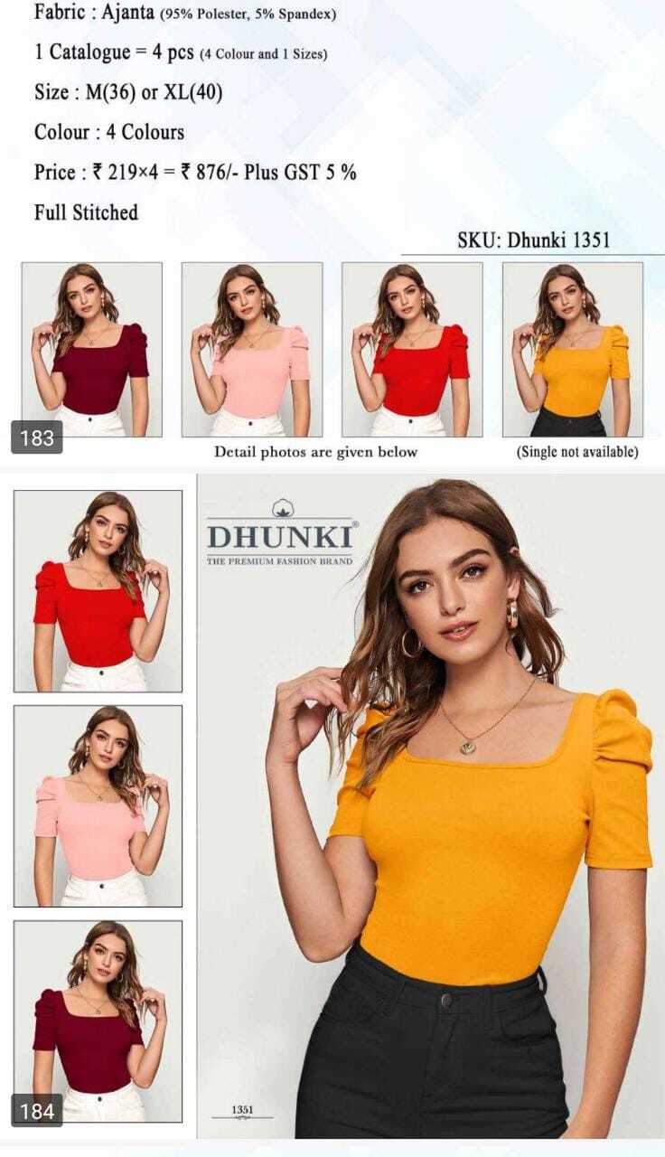 Set Wise Top 6 - Cotton Blend, Rayon, Lycra, Georgette, Polyester, Chiffon Mix, Multi-color, Assorted Fits, Sleeveless To Bell Sleeve