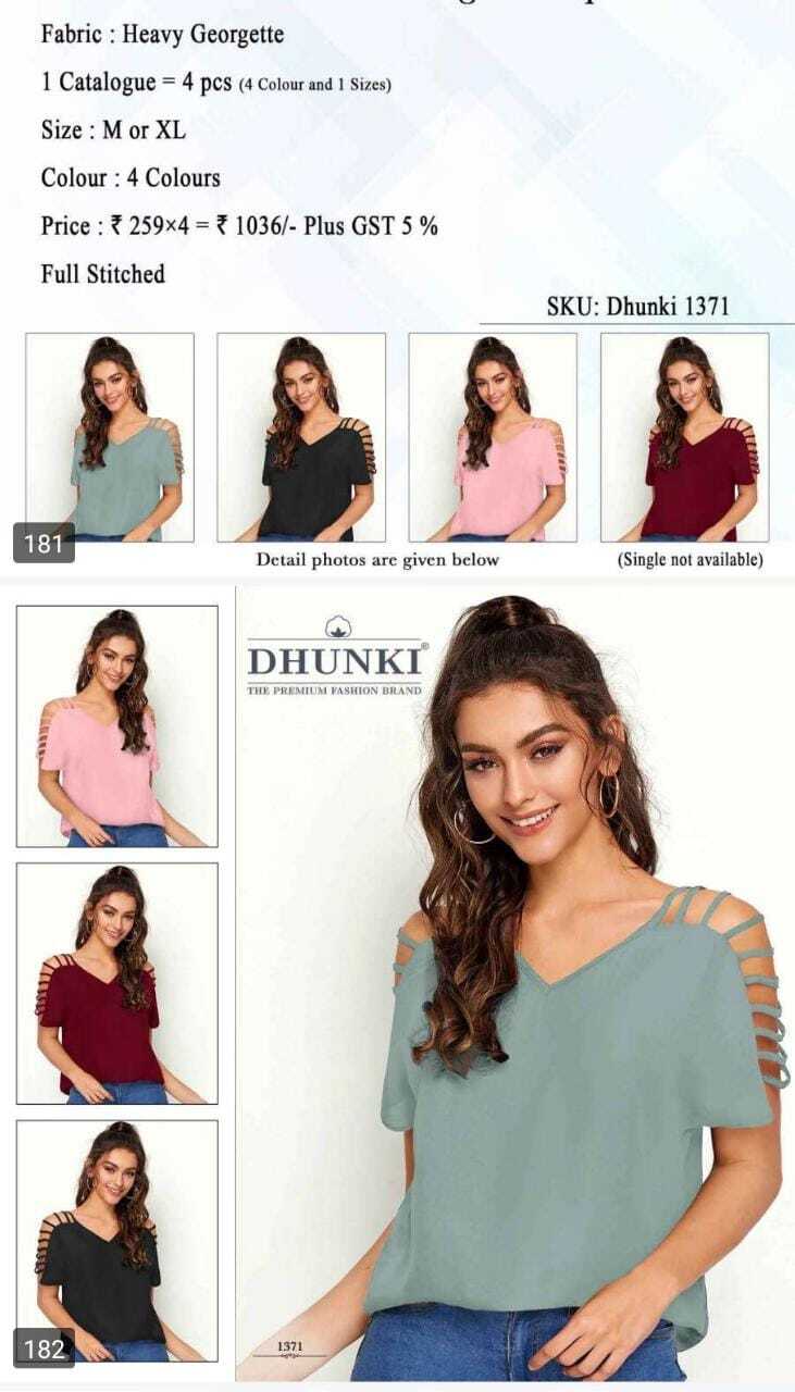 Set Wise Top 6 - Cotton Blend, Rayon, Lycra, Georgette, Polyester, Chiffon Mix, Multi-color, Assorted Fits, Sleeveless To Bell Sleeve