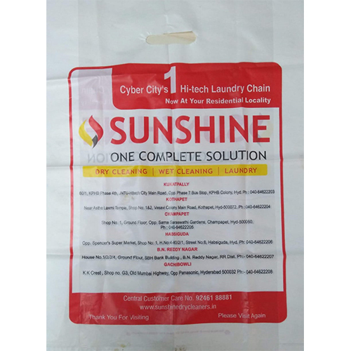 White Plastic Laundry Bag