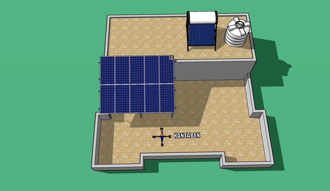 Solar Rooftop System 3.35kw - Material: Polycrystalline Silicon