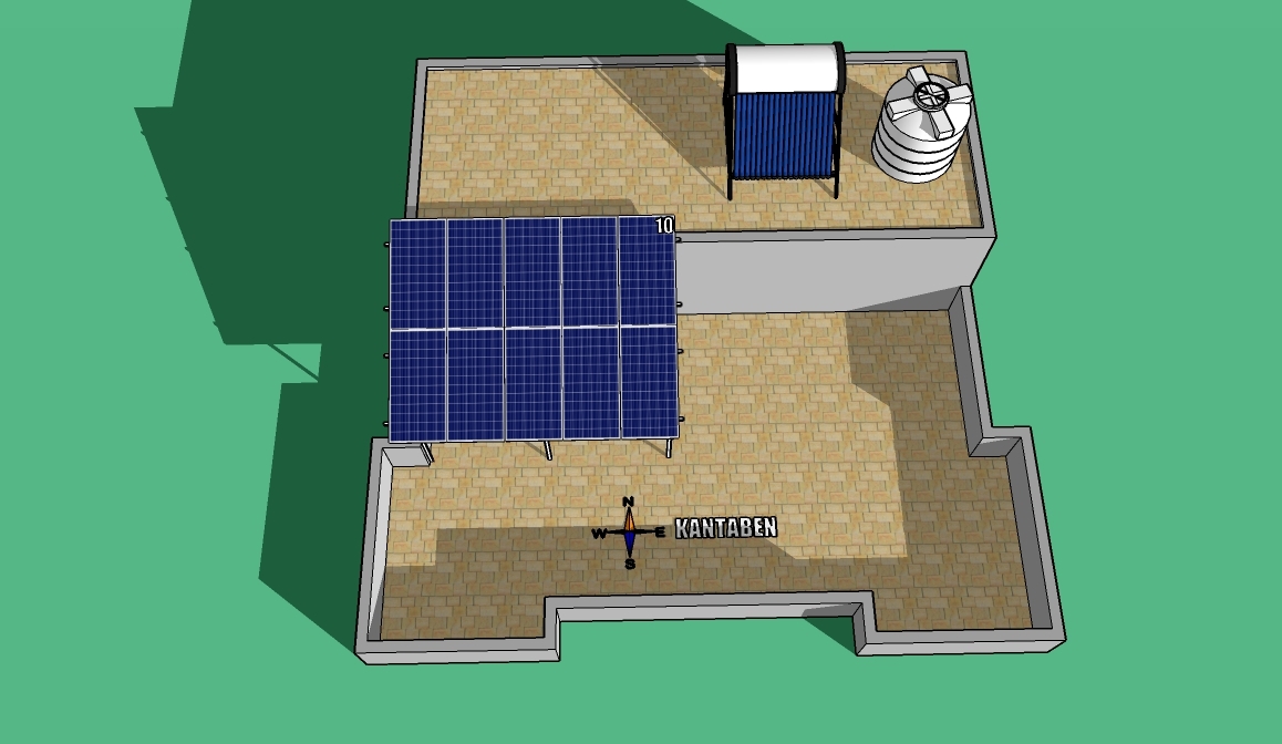 Solar Rooftop System 3.35kw - Material: Polycrystalline Silicon