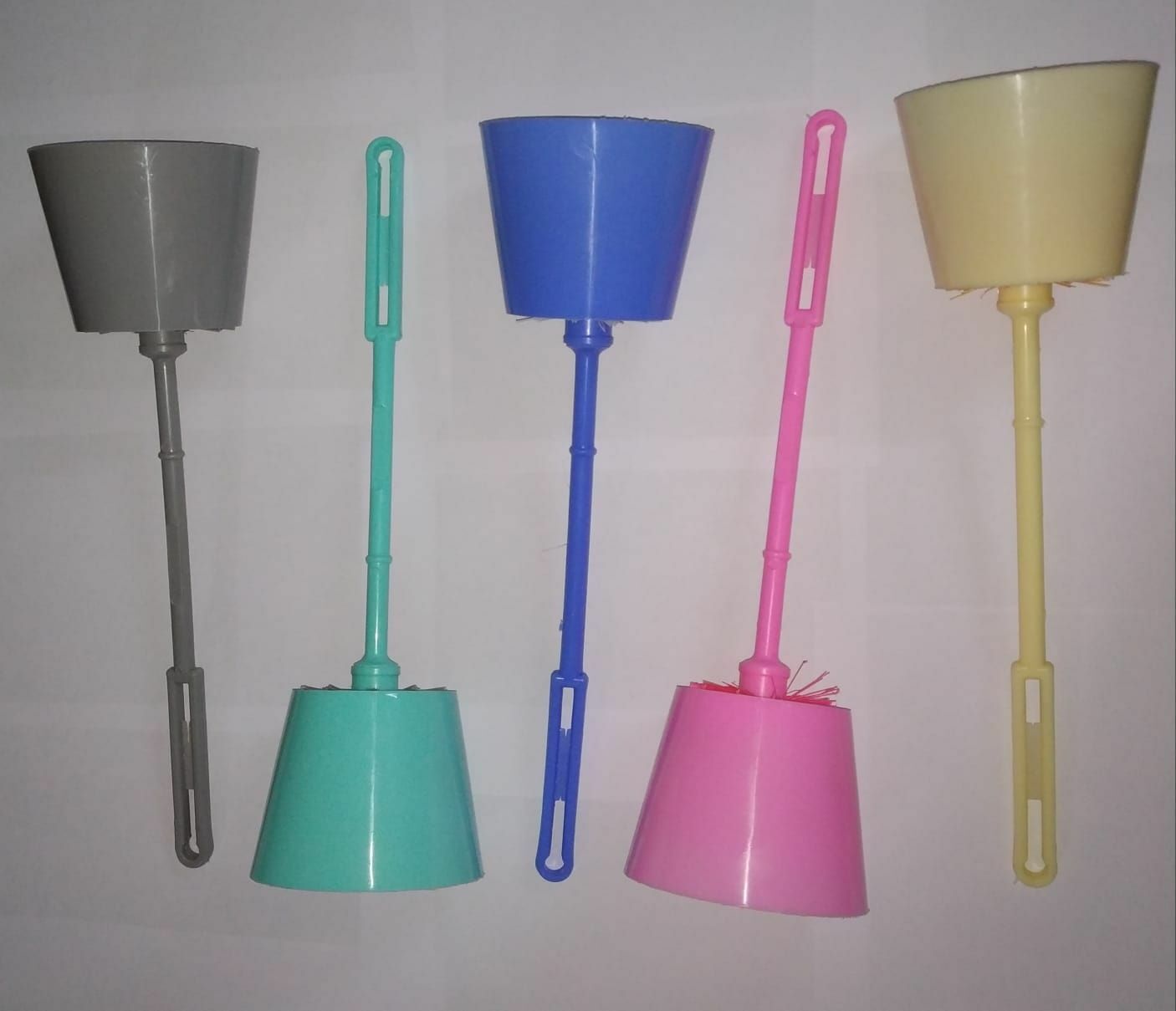 Toilet Brush - Durable Plastic Material, Assorted Color Options | Effective Toilet Sheet Cleaning, Hard Bristled Design For Stubborn Stains