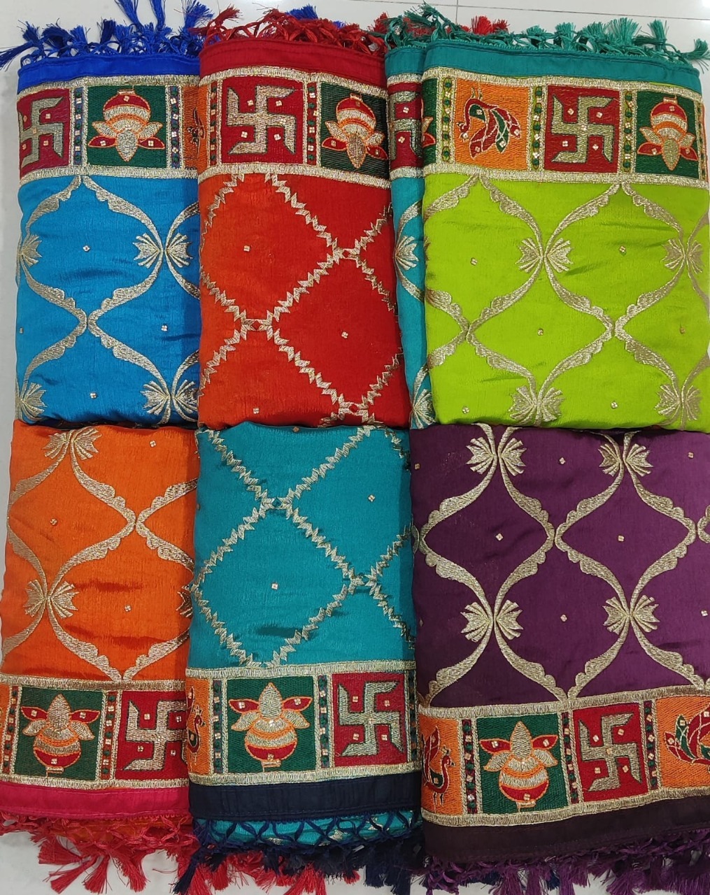 Orange-red Kuhu Orange1 Soft Silk Saree