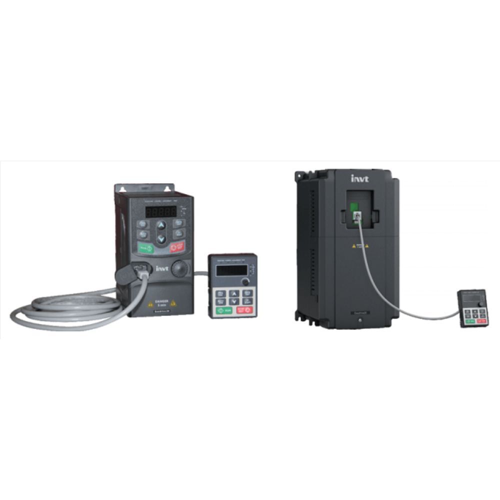 Invt Vfd - Metal, 220 Volt, Black | 60 Hertz, Remote Controlled, Expandable Functions For Industrial Automation