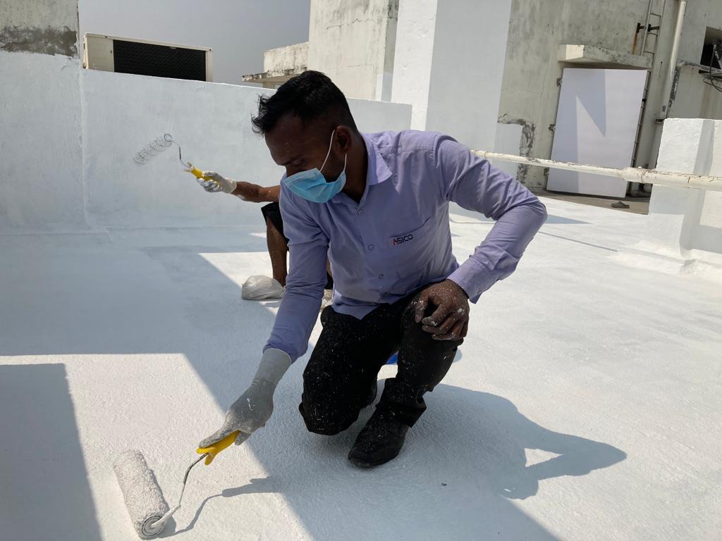 External Wall Waterproofing Service - Polymer-based Material, Variable Coverage Area, Drying Time 24 Hours | Spray Application, 1 Year Warranty, Enhanced Durability