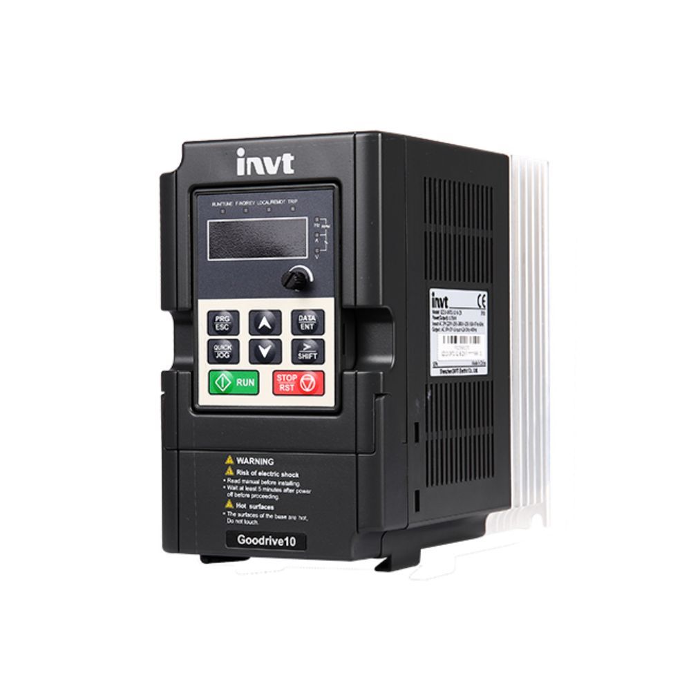 Invt Gd10 Series Mini Economic Drive - 0.2kw To 2.2kw Single & Three Phase | Ip65 Protection, 60hz Frequency, 1 Year Warranty