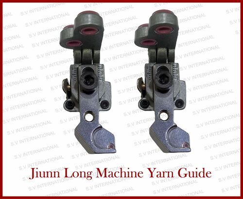 Jiunn Long Machine Yarn Guide - Ceramic & Metal, 50x30x20 mm, Grey | Durable Ceramic Bar, Easy Installation, Precise Yarn Feeding, Smooth Yarn Flow