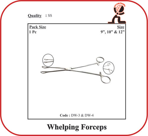 उपयोग करने में आरामदायक और अच्छी क्वालिटी के व्हेल्पिंग फोर्सेप्स - 9 इंच