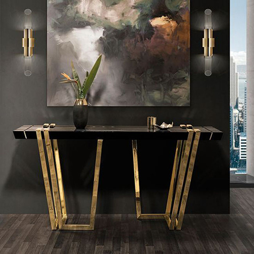 Glossy Modular Console Table
