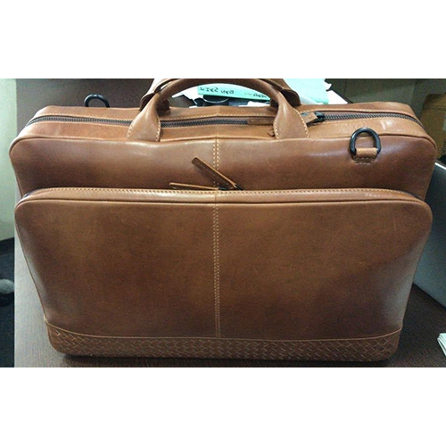 Brown Pure Leather Briefcase