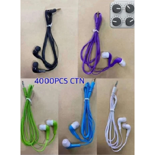 3.5 Mm जैक Mp3 ईयरफ़ोन बॉडी मटेरियल: प्लास्टिक