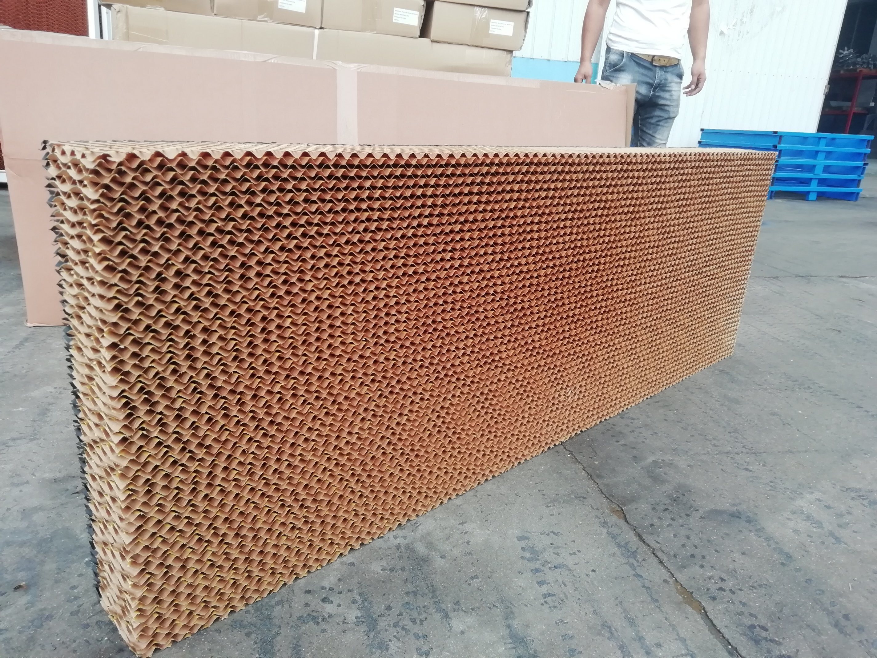 Brown And Green Brown Evaporative Cooling Pad Supplier In Salem Tamil Nadu