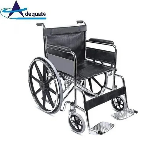 Heavy Duty Foldable Wheelchair - Aluminum Design, Portable & Adjustable | Manual Drive, Corrosion Resistant, Smooth Operation, Longer Lifespan