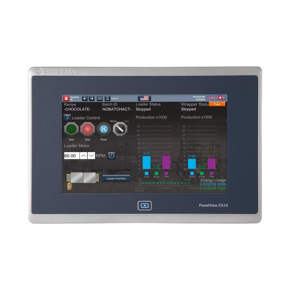Allen Bradley Panelview 5000 - 99mm Height, 132mm Width | 24v Dc, Intuitive Design, Enhanced Logix Integration, 1-year Warranty, High-speed Hmi Buttons