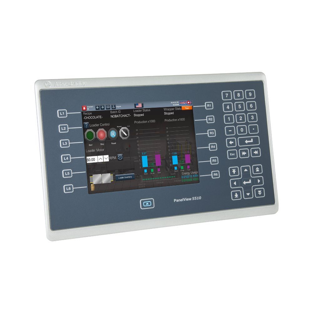 Allen Bradley Panelview 5000 - 99mm Height, 132mm Width | 24v Dc, Intuitive Design, Enhanced Logix Integration, 1-year Warranty, High-speed Hmi Buttons