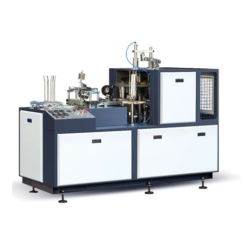 Grey-White Coffee Cup Making Machine