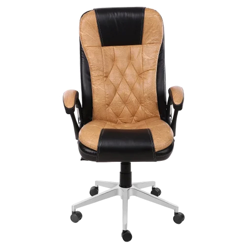 ब्लैक एंड ब्राउन स्टाफ ऑफिस चेयर