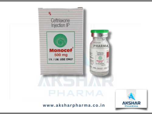 मोनोसेफ 500mg इंजेक्शन आवेदन: अस्पताल
