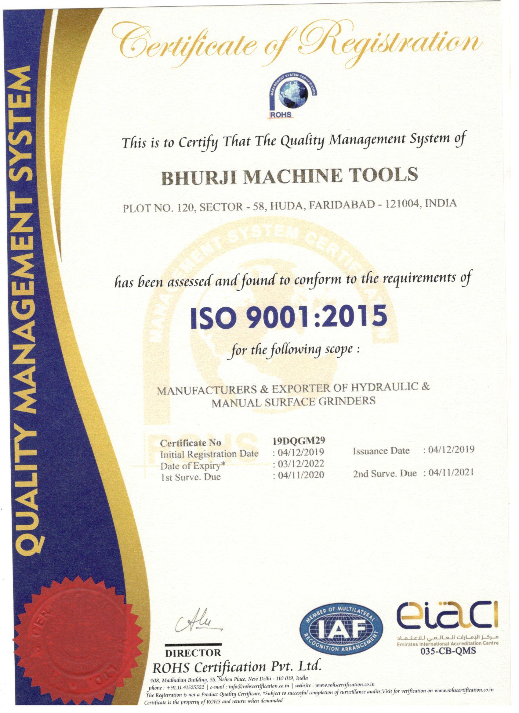 Tool Room Surface Grinders - Capacity: 100 Kg/hr