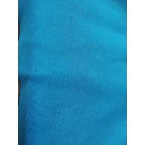 Micro Polyester Fabric - 100% Polyester, Blue Color, Dull Shine | Smooth Texture, Hand Washable