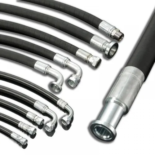 Hydraulic Hose - Synthetic Rubber, Hose Id 6.4mm-50.8mm, Hose Od 12.7mm-73mm | Durable Material, Flexible Design, High Pressure, Leak Resistance, Easy Installation