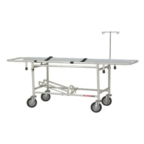 आयताकार रोगी स्ट्रेचर ट्रॉली डिजाइन: रेल के साथ