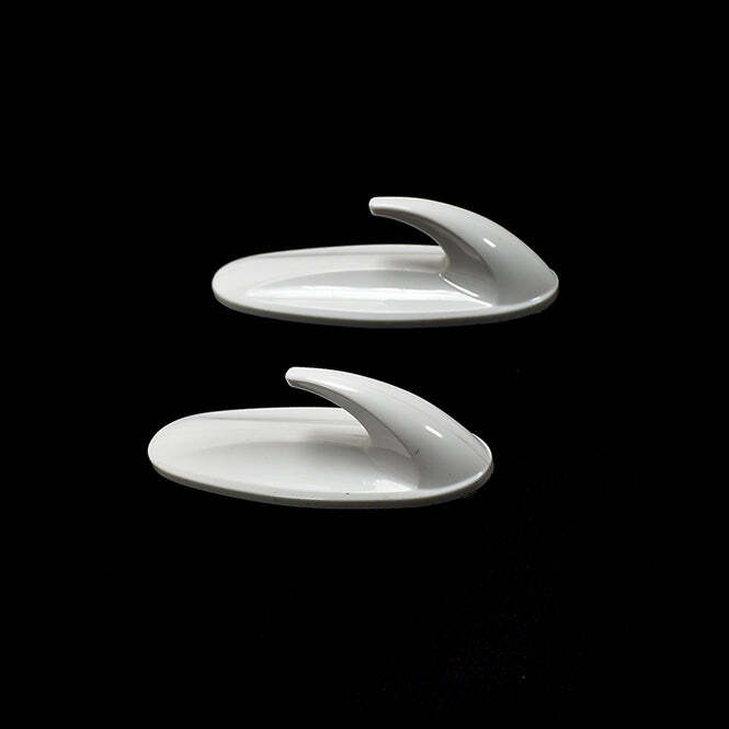 White Self Adhesive Hooks