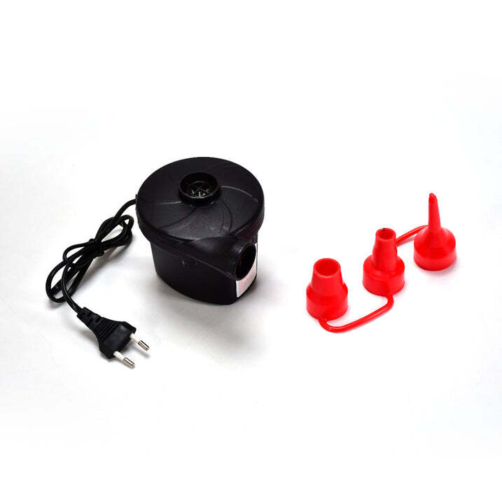 Electric Air Pump For Ball, Balloon - Plastic, 10x11x19 Cm, Mix Color | Three Interconnecting Nozzles, Compact Design, Quick Inflate & Deflate