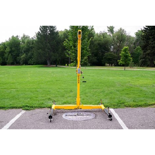 Complete Davit Systems - Heavy Duty Color Coated Metal Structure , Adjustable Lifting Rope With Metal Hook, Simple Control For Industrial Use