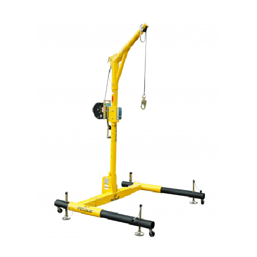 Complete Davit Systems - Heavy Duty Color Coated Metal Structure , Adjustable Lifting Rope With Metal Hook, Simple Control For Industrial Use