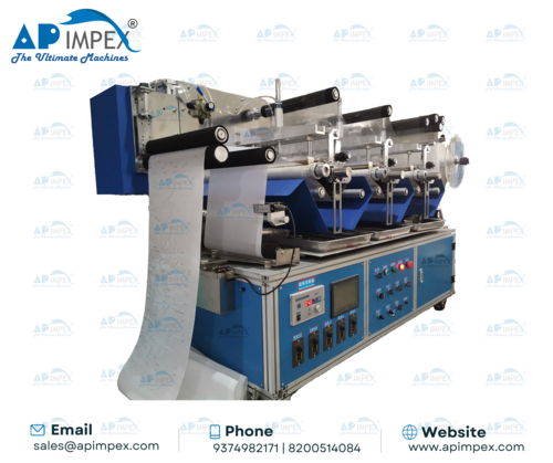 Three Color Rhinestone Transfer Machine - 1600x920x1500 mm, 360 Watt Power | Automatic Operation, High Speed Up to 5 Meter/Min, Precision Color Positioning