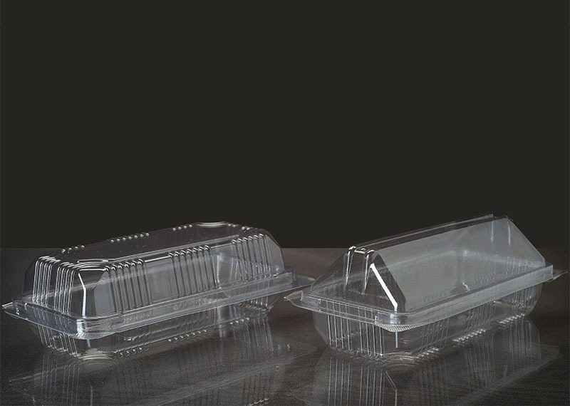 Dry Cakes Hinged Boxes - Color: Transparent