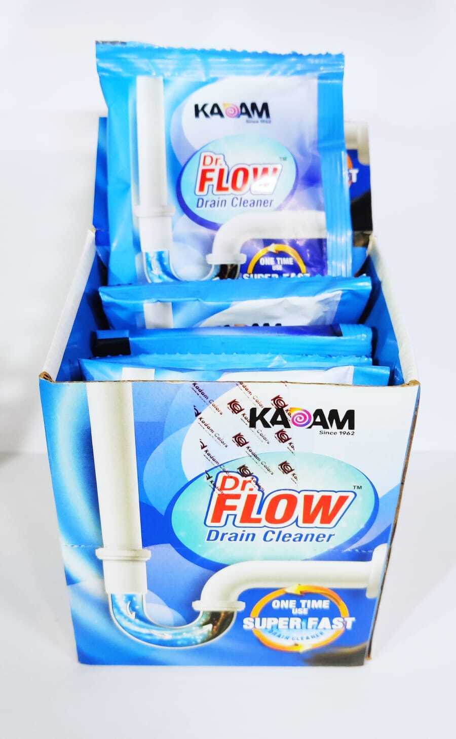 Drain Cleaner - Powder Formulation , Blue Color With Fragrance For Effective Bathroom Drain Unclogging