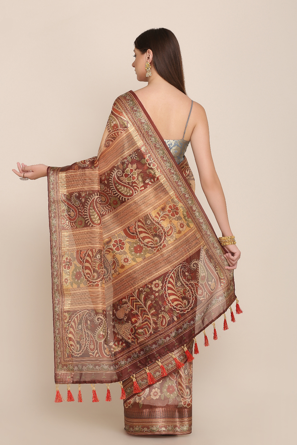 Paisley Print Saree