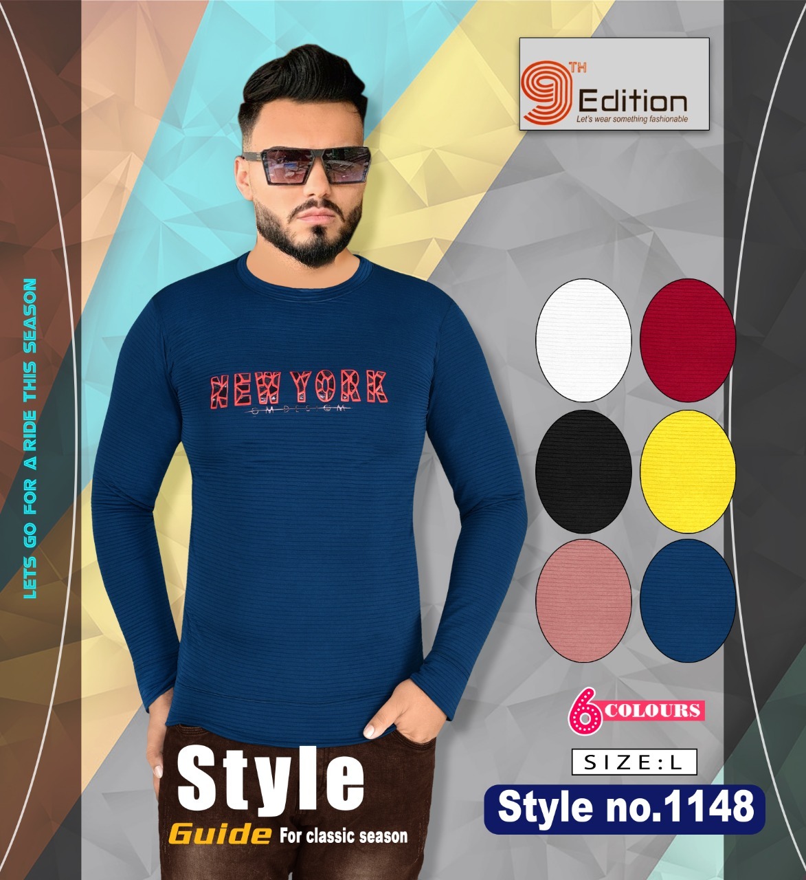 Long Sleeve - Cotton, Size L | O-neck, Printed Pattern, Comfortable Long Tees For Men And Boys