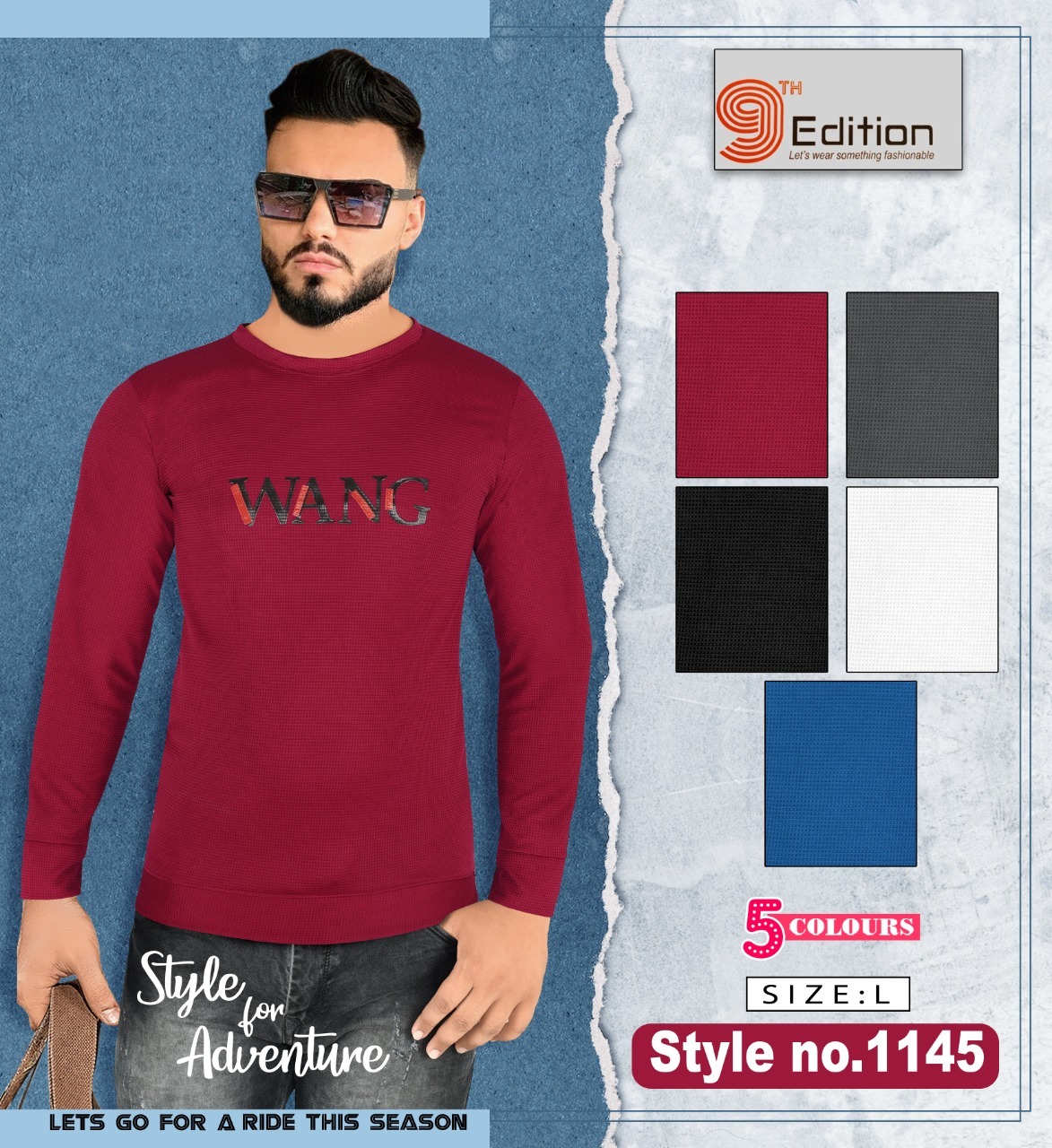 Long Sleeve - Cotton, Size L | O-neck, Printed Pattern, Comfortable Long Tees For Men And Boys