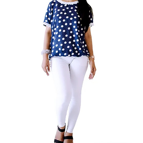 Ladies Printed Top - Chiffon Material, Various Sizes , Multiple Colors Available