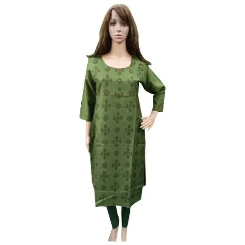 Ladies Printed Suit - Cotton Fabric, Customized Size | Washable, Attractive Designs, Skin-friendly, Long Lasting Colors, Diverse Patterns