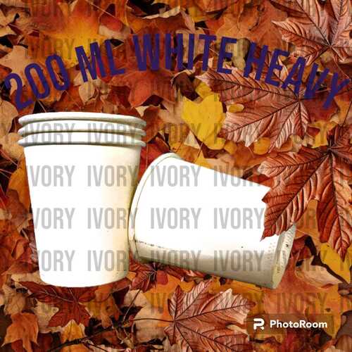 200 मिलीलीटर सफेद नॉन स्पेक्ट्रा पेपर कप का आकार: 200 मिलीलीटर