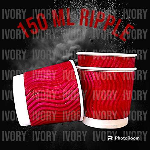 150 मिली रिपल पेपर कप साइज: 150ml