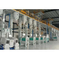 माइल्ड स्टील सेमी ऑटोमैटिक राइस मिल प्लांट मशीनरी